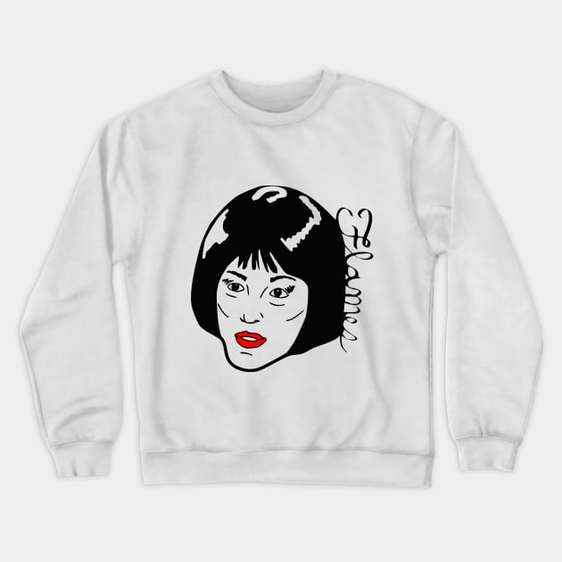 On The Side of Her Face Crewneck Sweatshirt by SummerWave